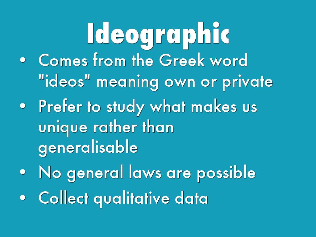 Copy of Ideographic v Nomothetic by Sean Quinn