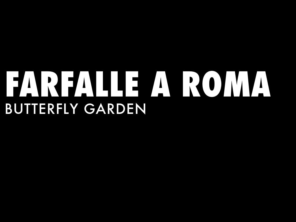 Farfalle a Roma