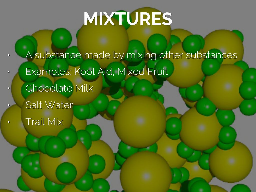 Copy of Elements, Compounds and Mixtures by Alaysha
