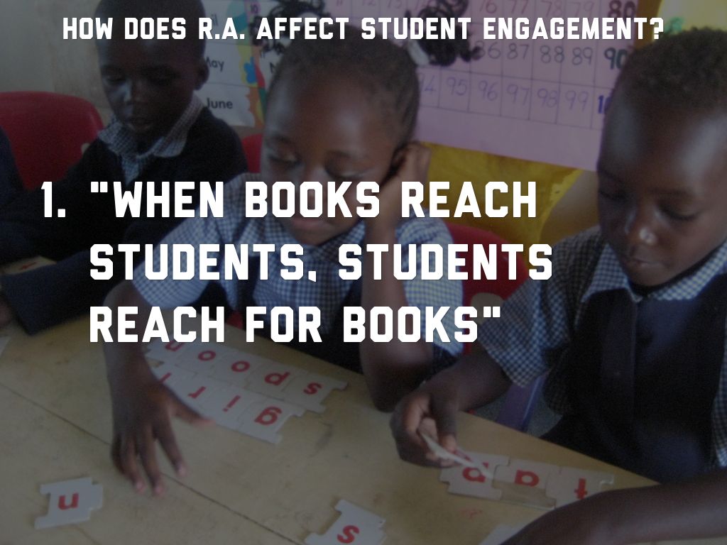 How does R.A. affect student engagement?