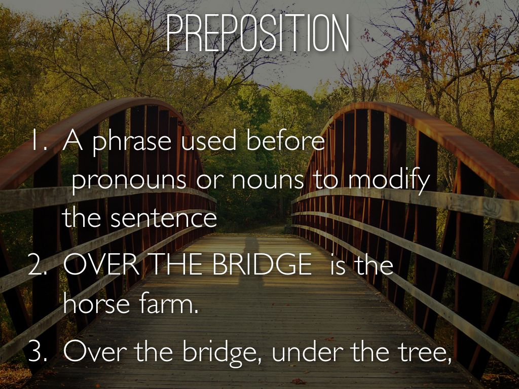 Eight parts of speech and their relationships by