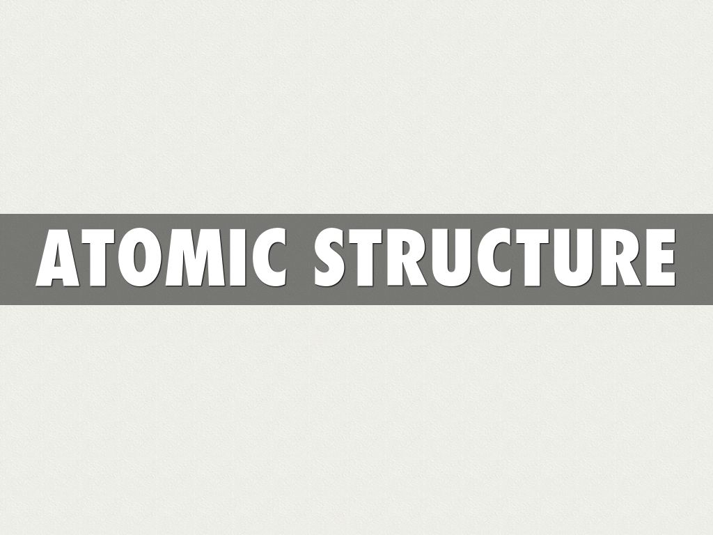 Copy of Atomic Structure