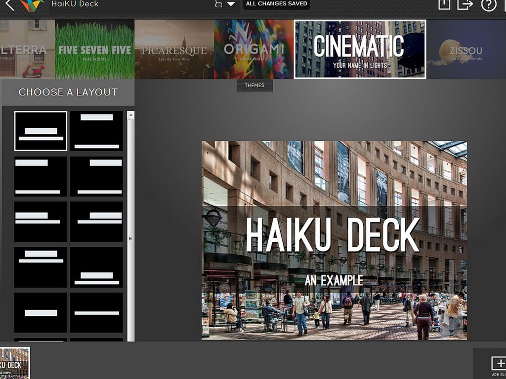 Creating using Haiku Deck
