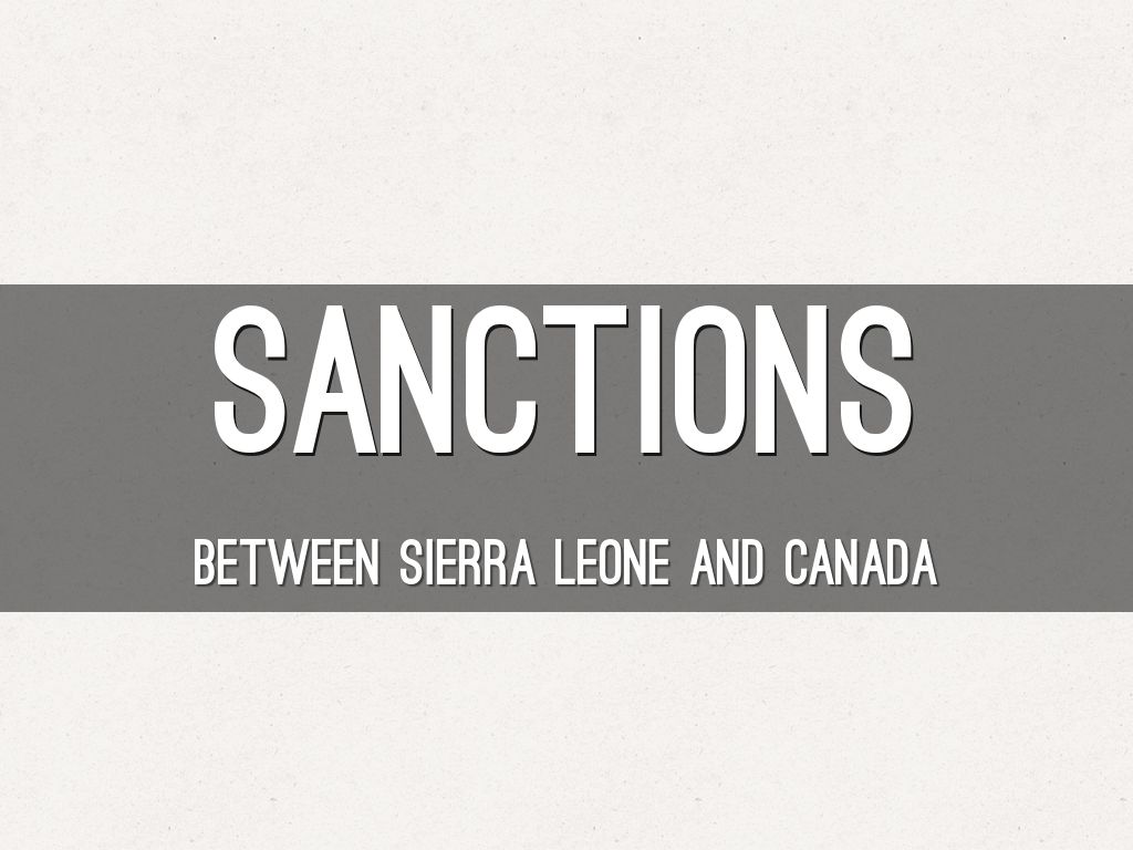 Sanctions