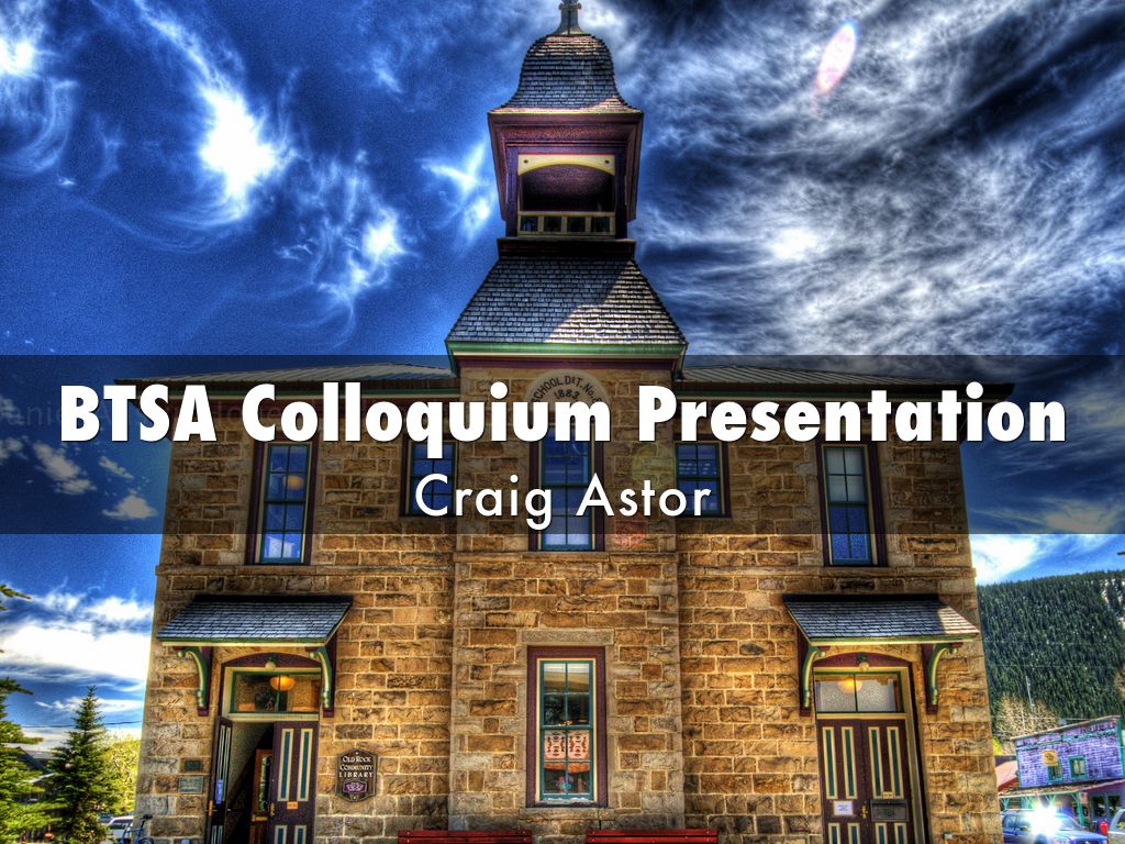 BTSA Colloquium Presentation - Year One