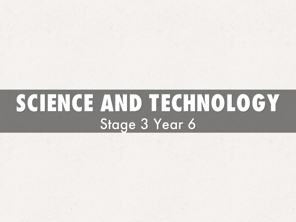 Science and Technology