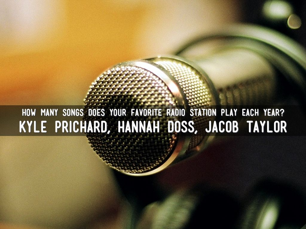 how many songs does your favorite radio station play each year?