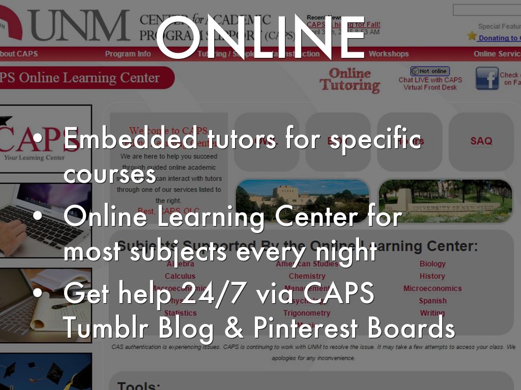 2015 CAPS NSO Presentation by UNM CAPS