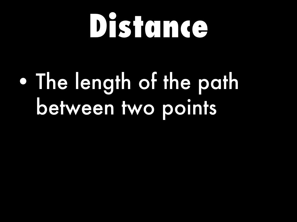 Distance Name Chapter 11 Vocabulary by devwhi4169