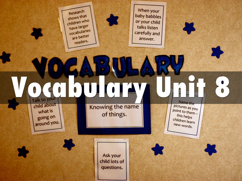 Vocabulary Unit 8
