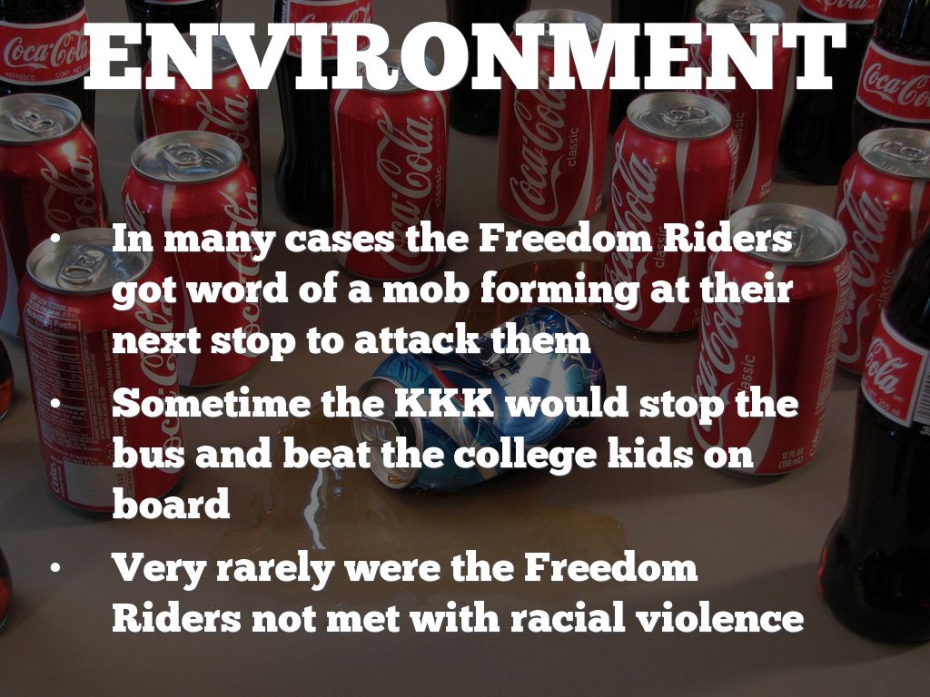 Freedom Riders Holding Signs