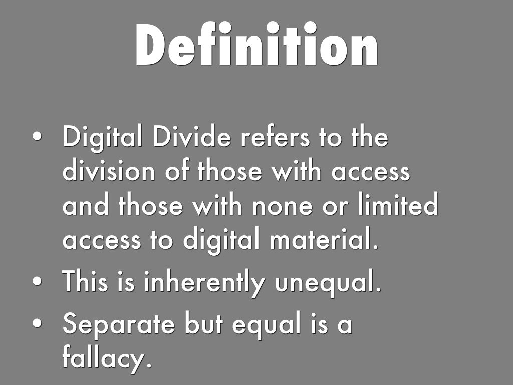 Copy of Digital Divide EDTECH 501 by jasonsalas