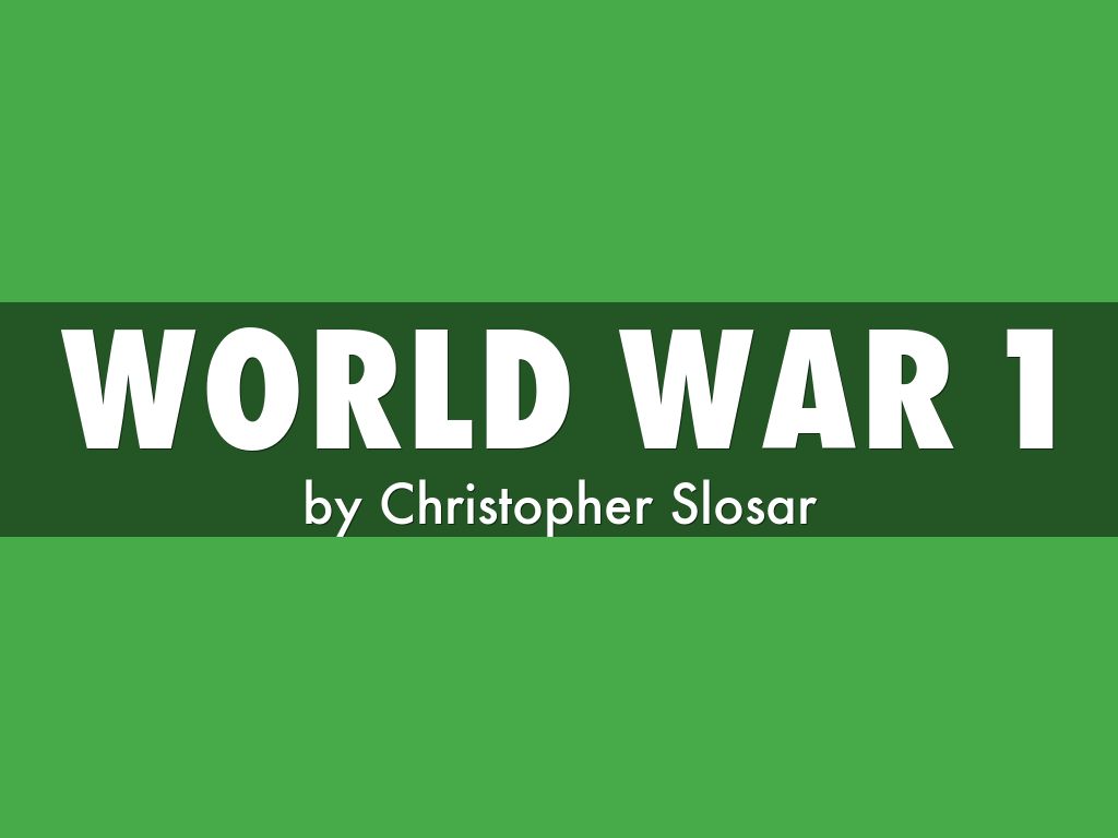 World War 1