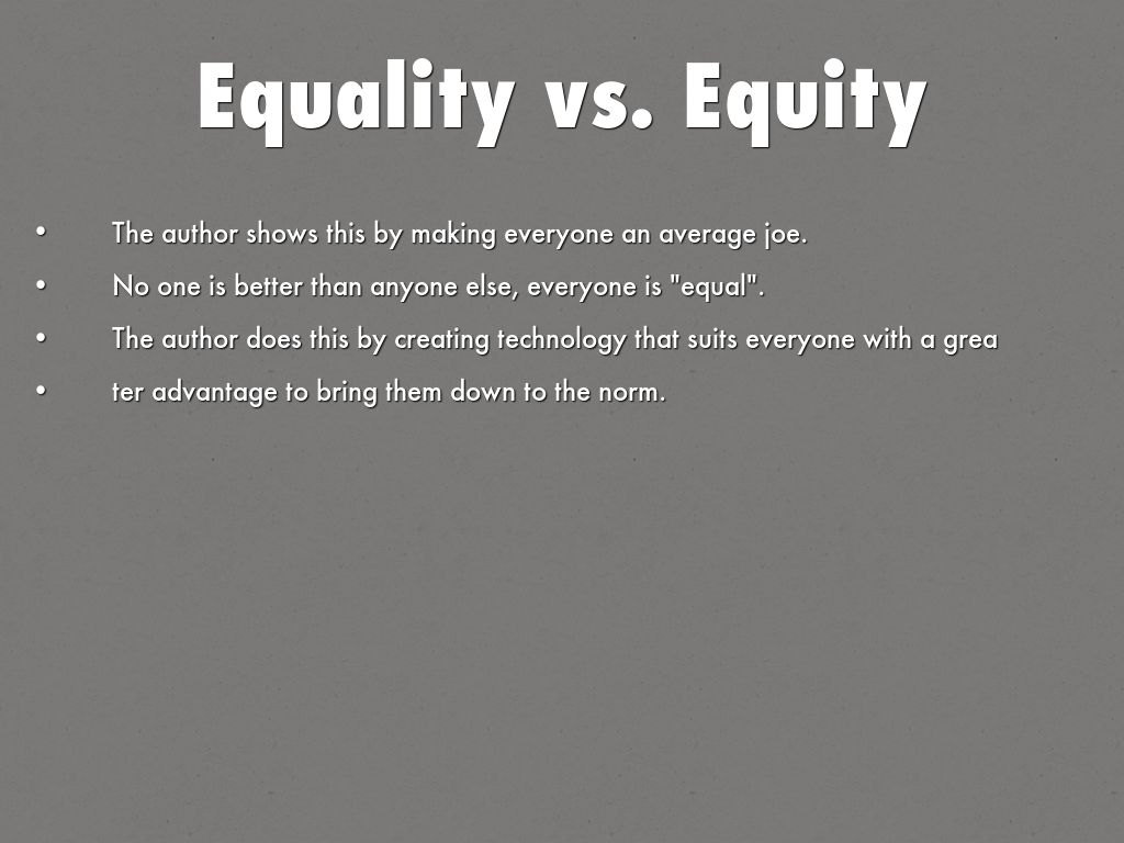 Equity Equality What's The Difference?, 43 OFF