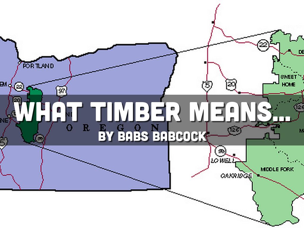 What timber means... by nobutter123