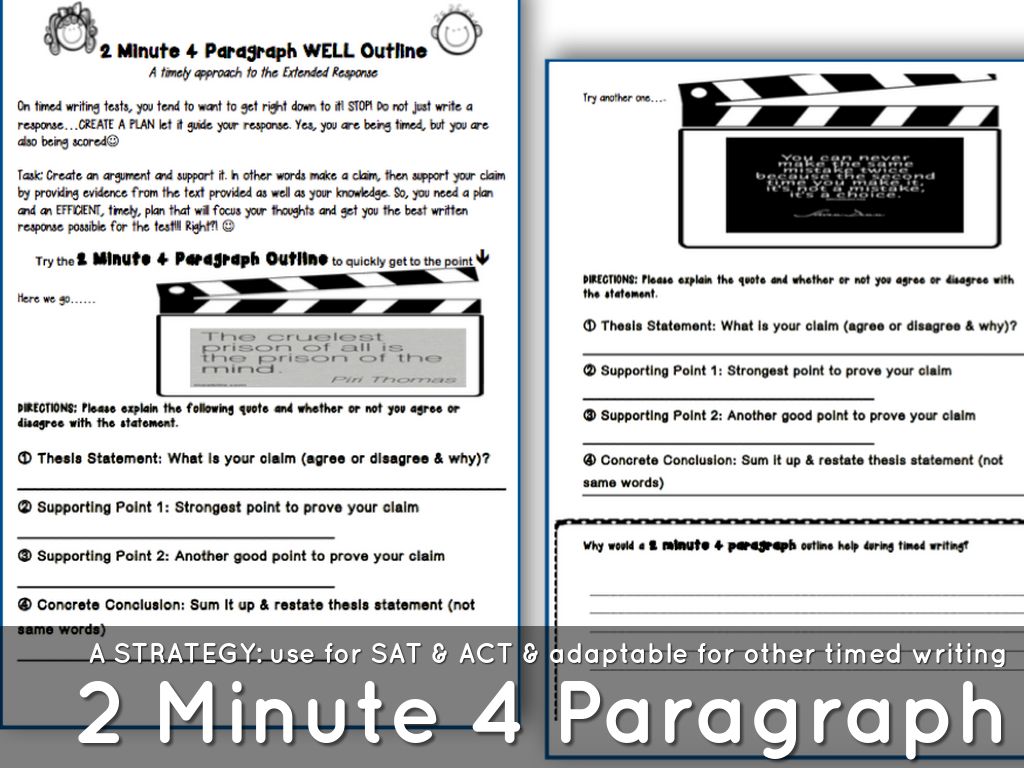 Timed essay prompts picture