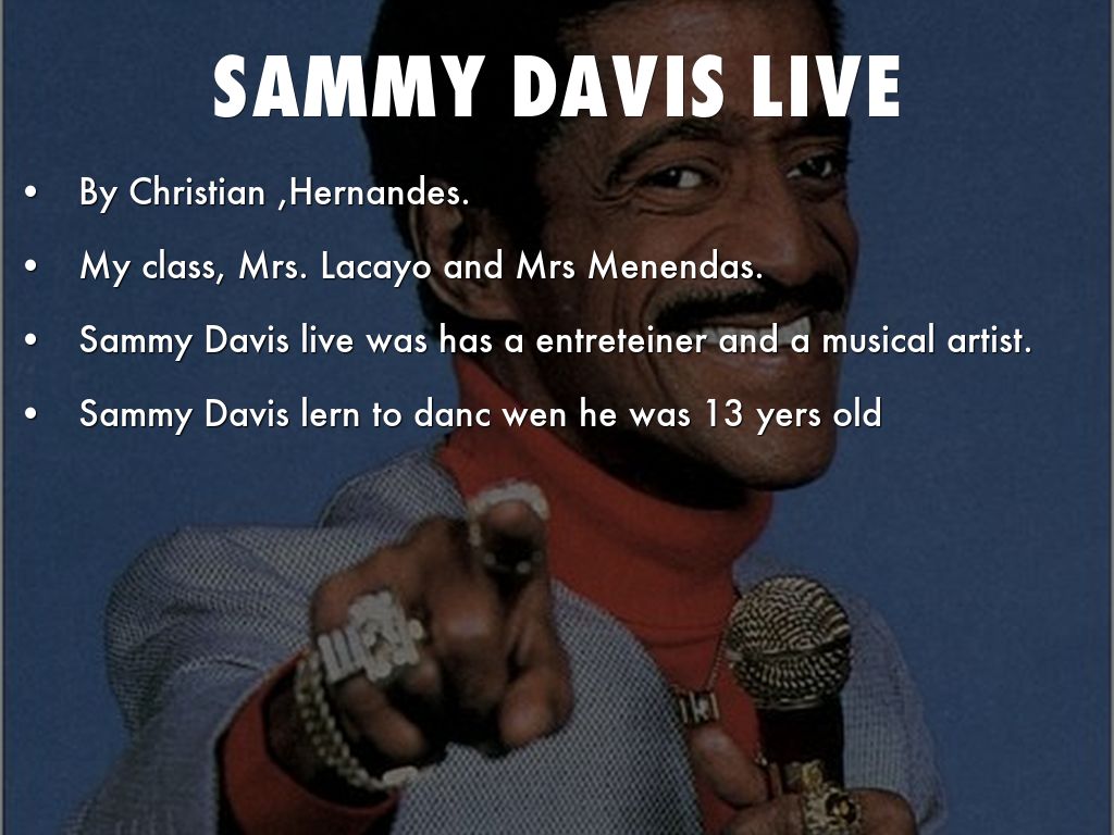 sammy davis live