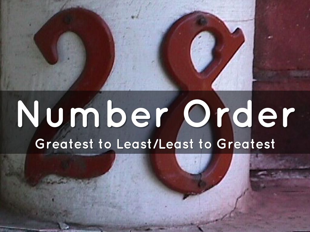 Number Order