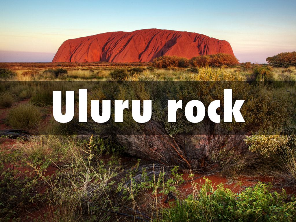 Uluru rock prestentation