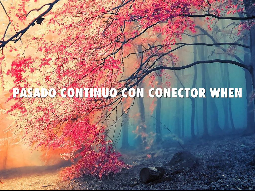 PASADO CONTINUO CON CONECTOR WHEN