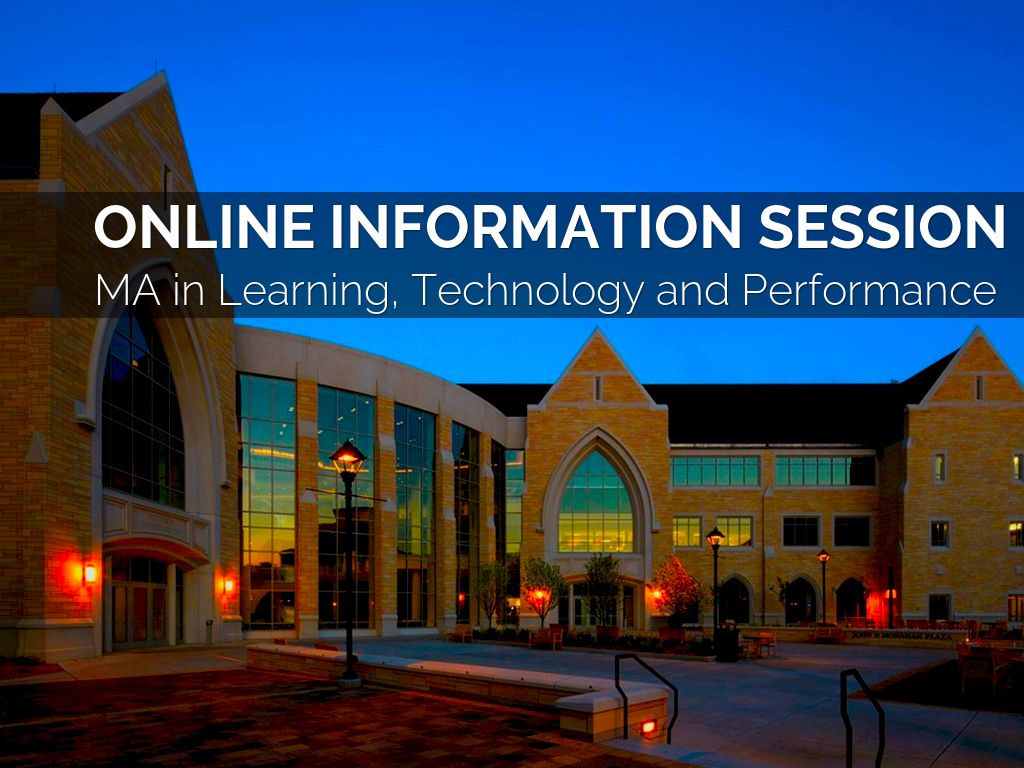 Online Information Session for the MA in Learning, Technology and Performance (UST)