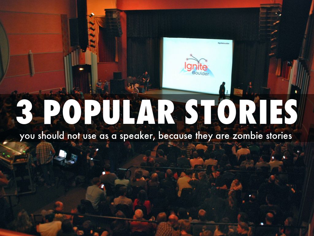 3 Zombie stories speakers should not use