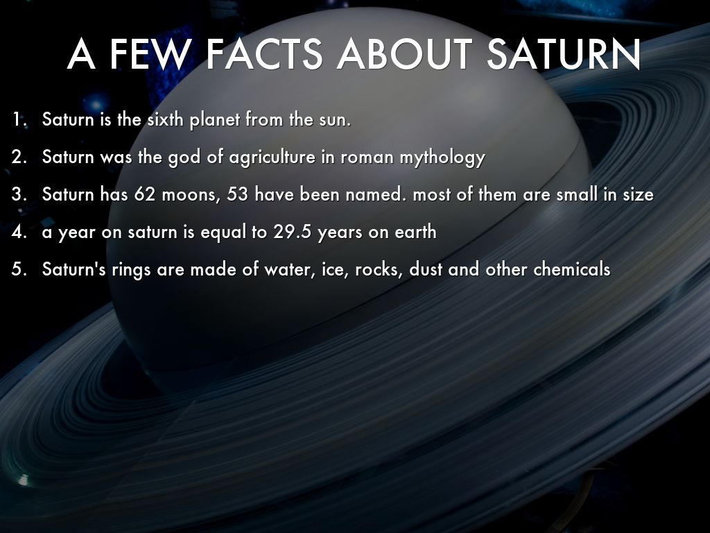A Few Facts About Saturn By Daffychips A Few Facts About Saturn By Daffychips