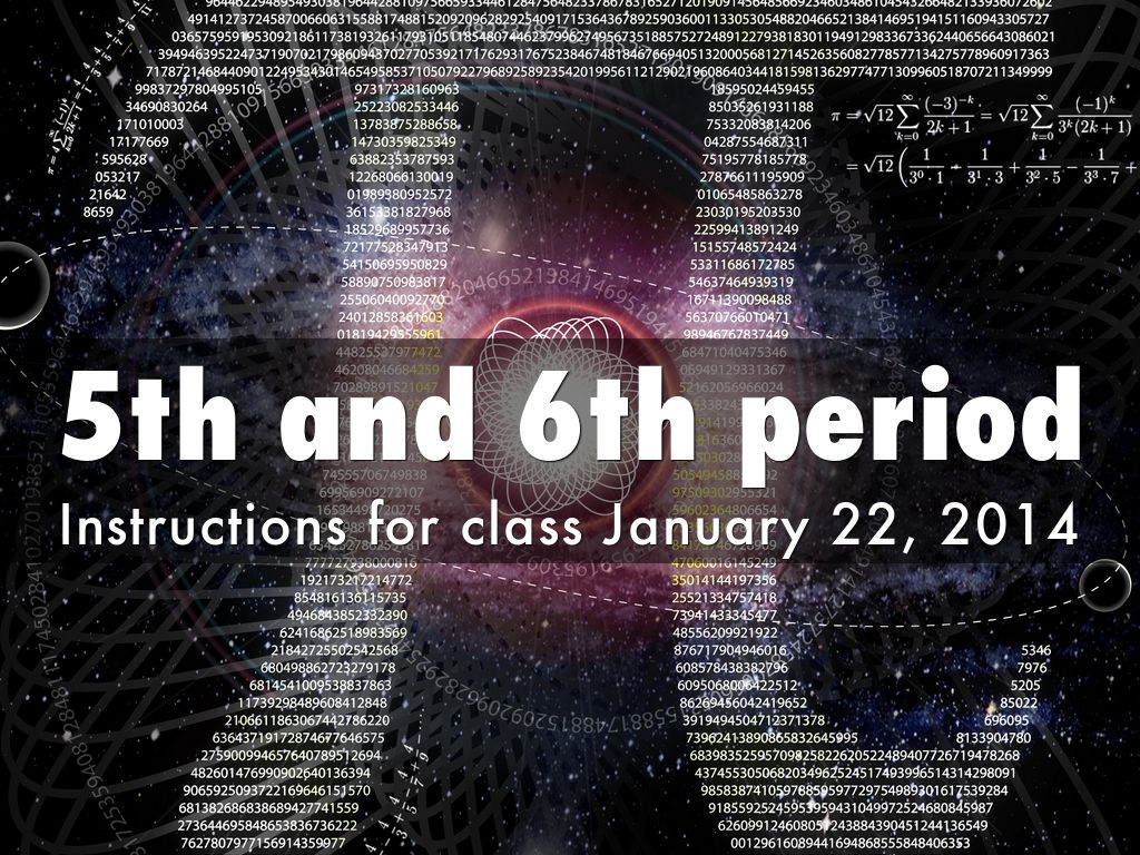 January 22, 2014 Instructions