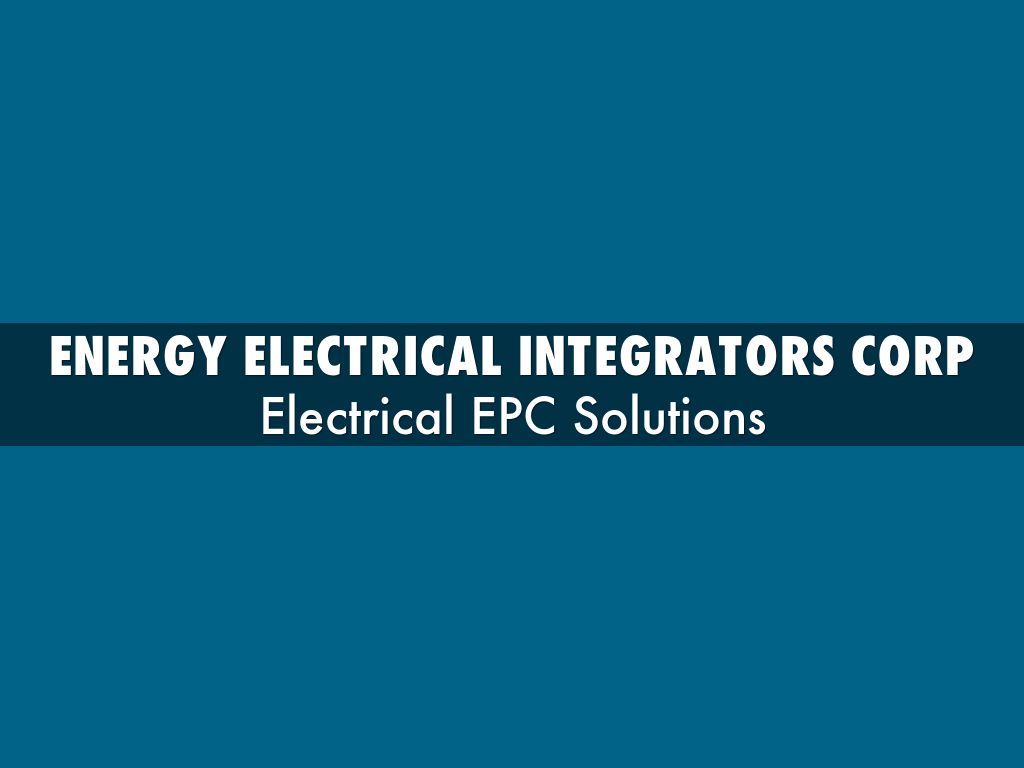 energy electrical integrators corp by Renso Piovesan