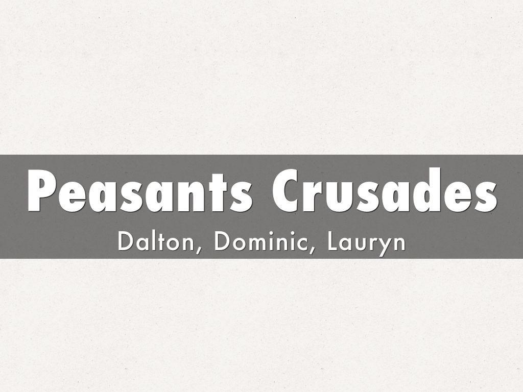 Peasants Crusades