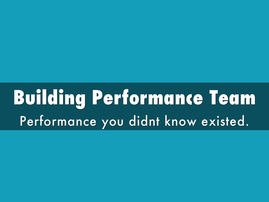 Building Performance Team