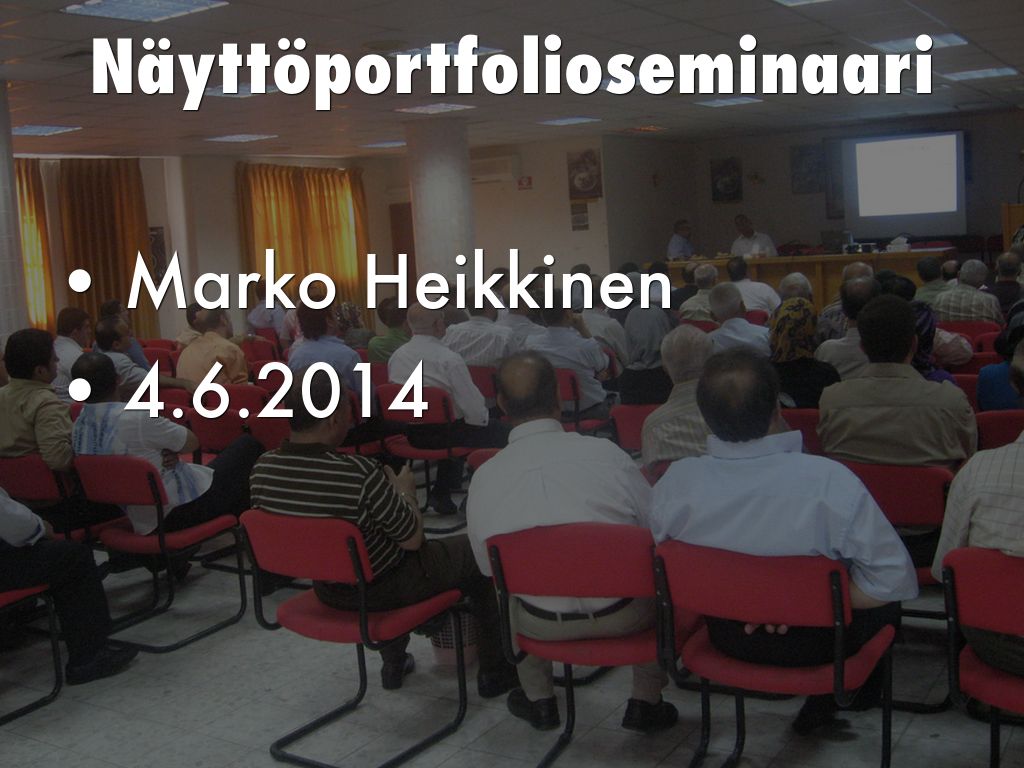 Copy of Näyttöportfolioseminaari