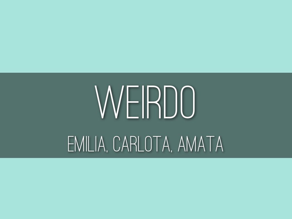 Copy of Copy of Weirdo