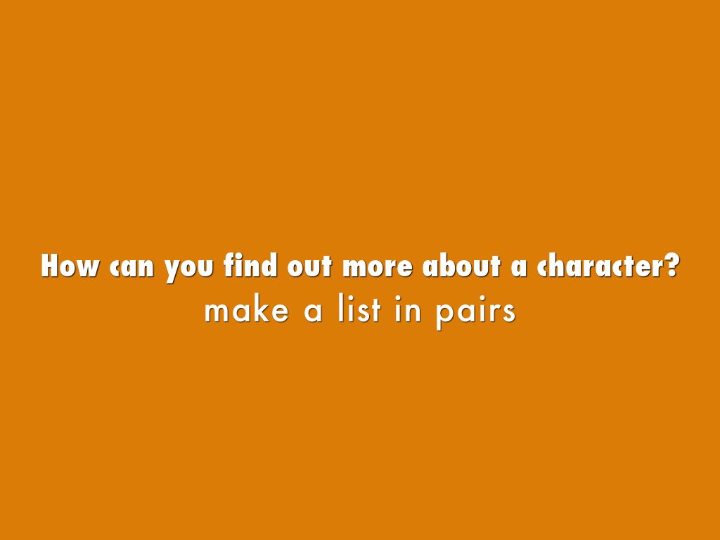 What Is Character By Ms Palmer
