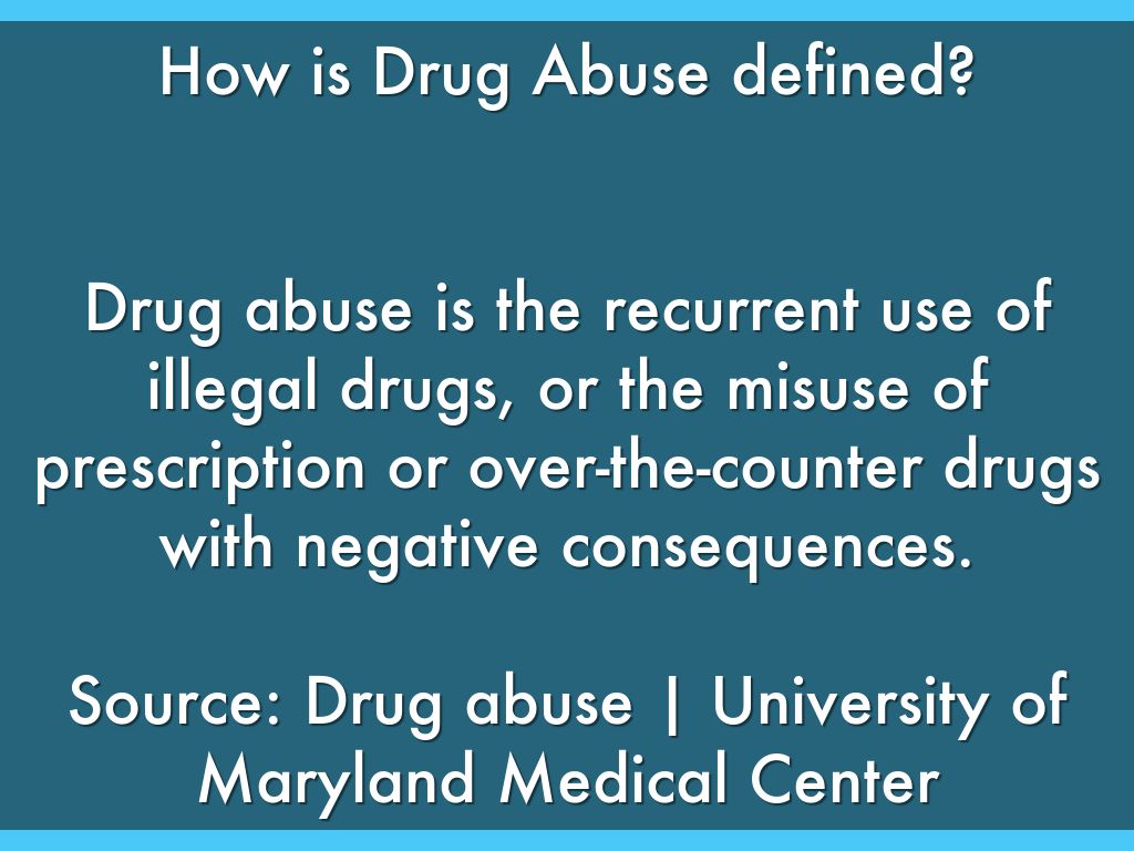 What Is Substance Misuse Definition