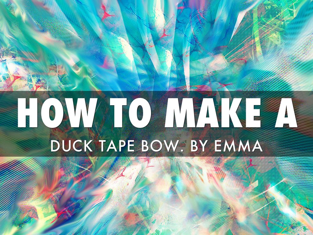 Duck Tape Bow