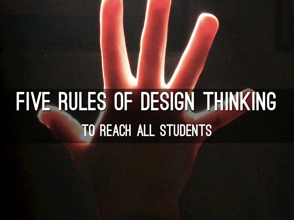 1.30.15: Five Rules of Design Thinking to Reach All