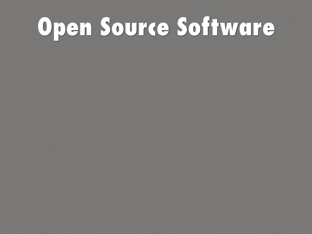 Open Source Software
