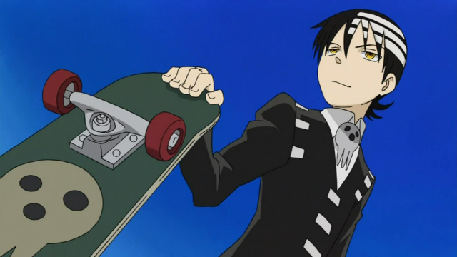Image result for soul eater death the kid skateboard