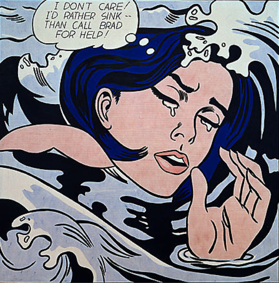 Roy Lichtenstein Drowning Girl Description