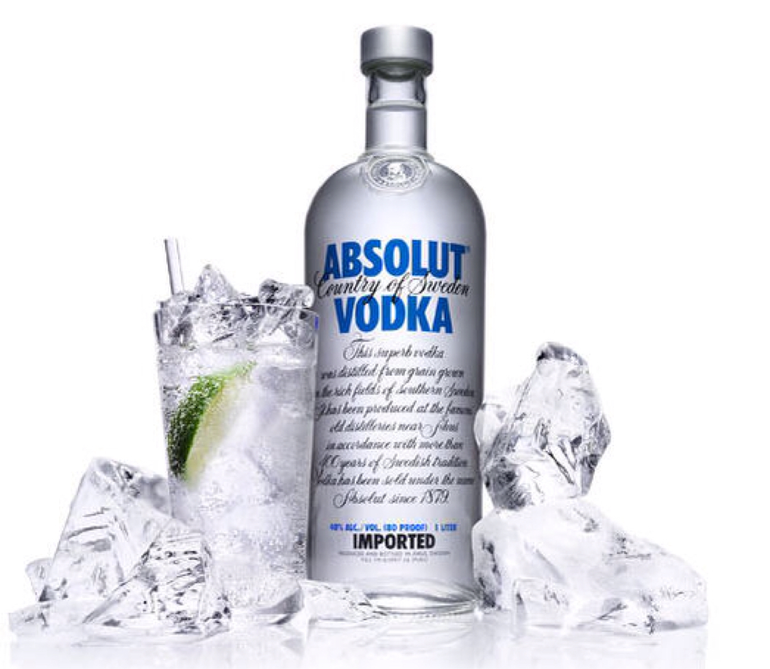 Image result for absolut vodka - 750 ml bottle