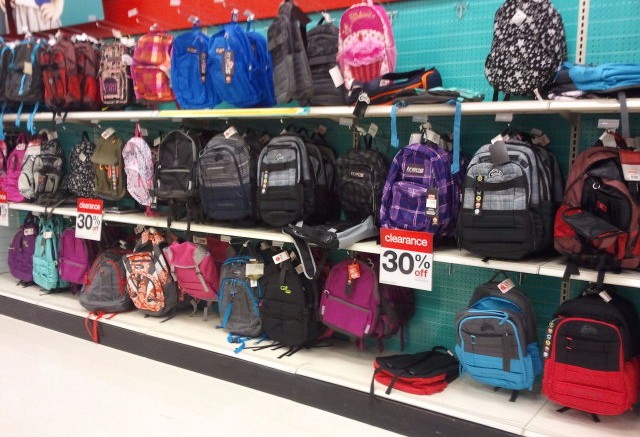 target clearance backpacks