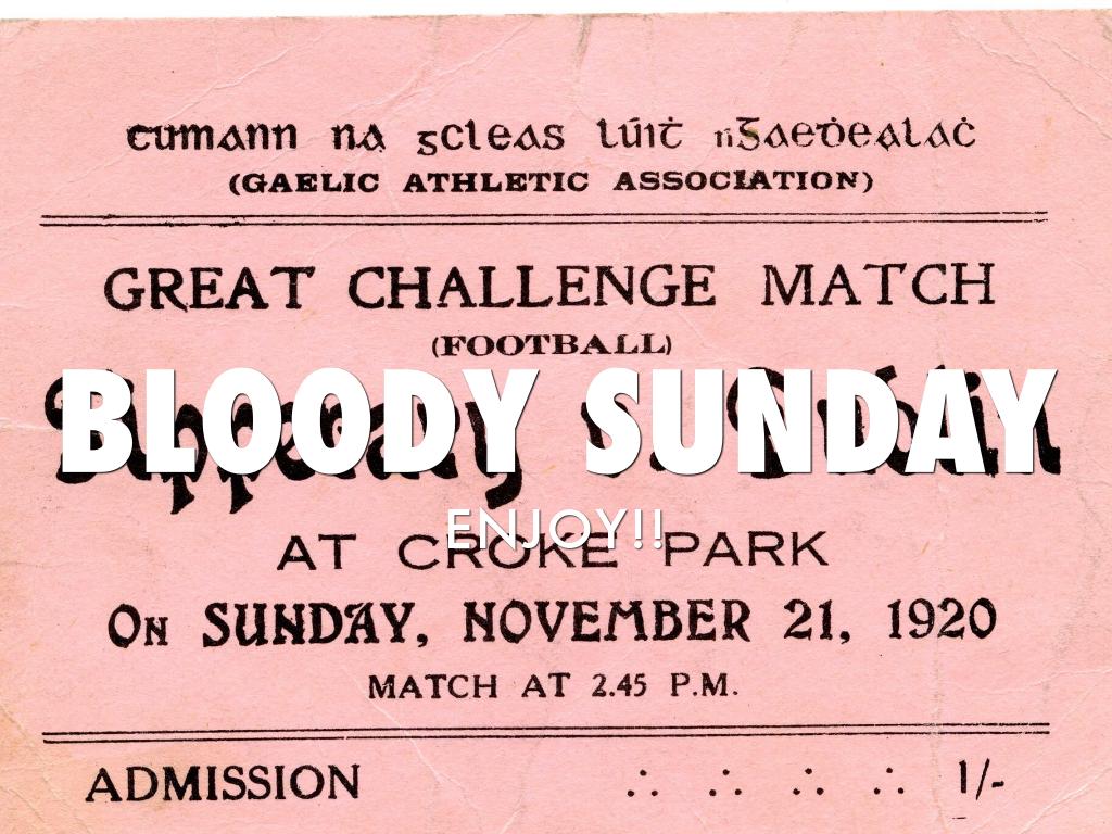 Bloody Sunday:Project.