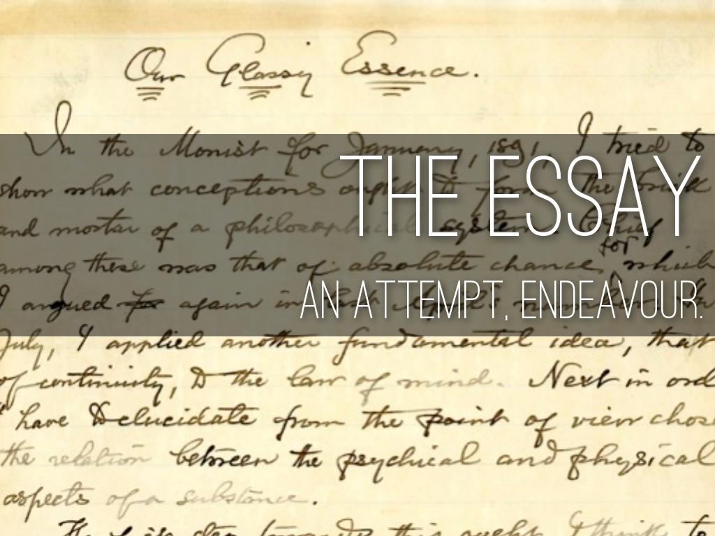 THE ESSAY