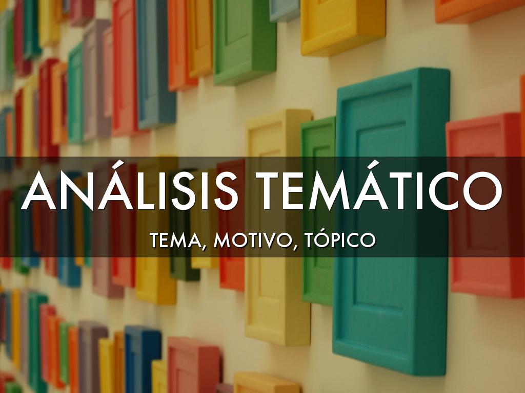 Tema, motivo y tópico