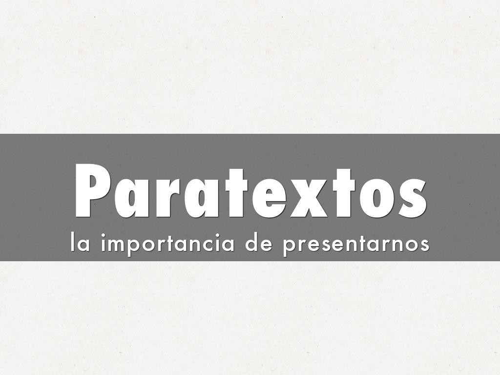 Paratextos