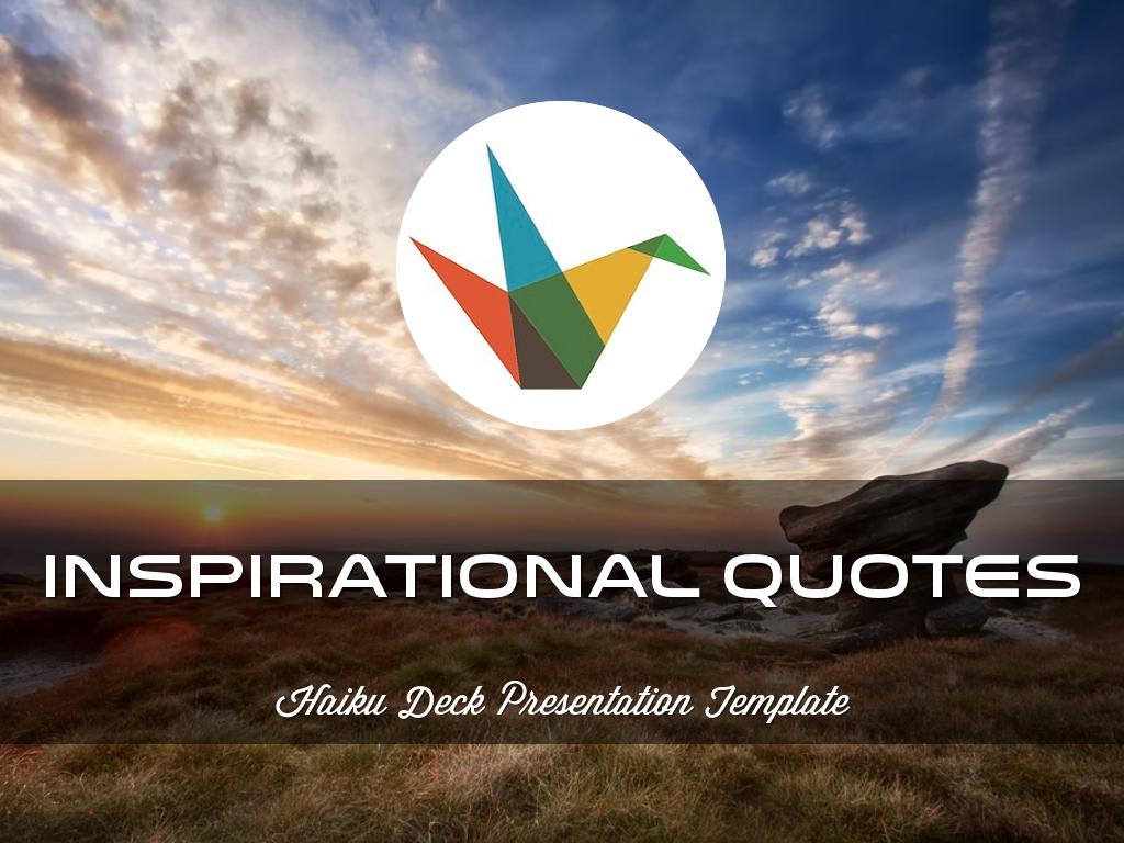 Inspirational Quotes Presentation Template çå¯æ¬