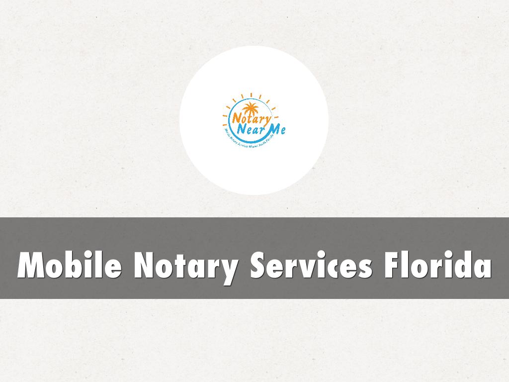 Mobile Notary Services Florida