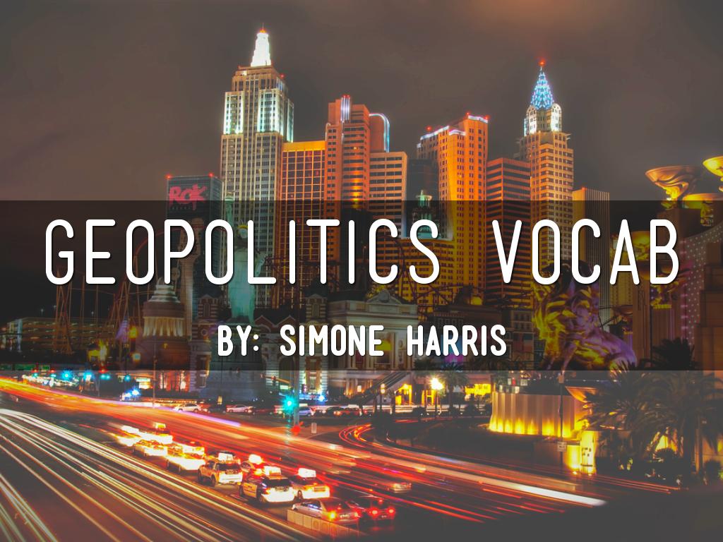 Geopolitics Vocab 