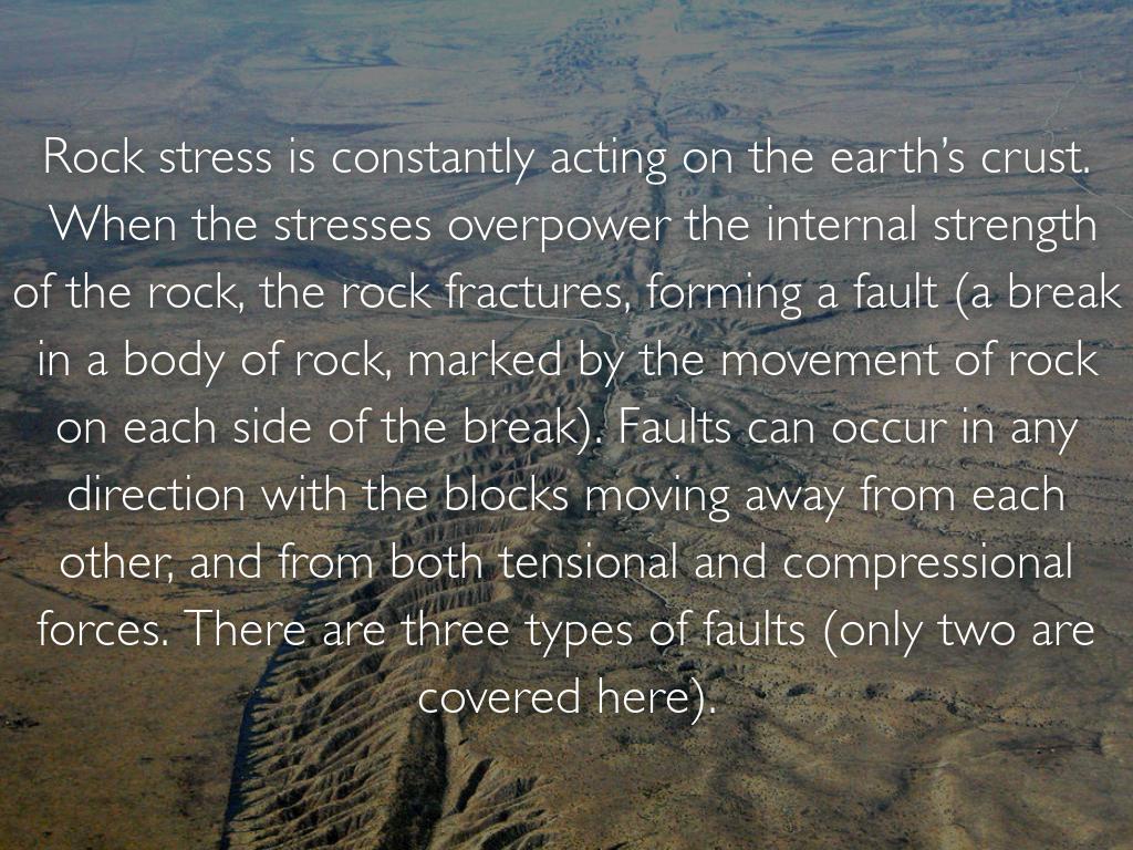 Earthquake, Rock Stresses, Faults and Tsunami Project